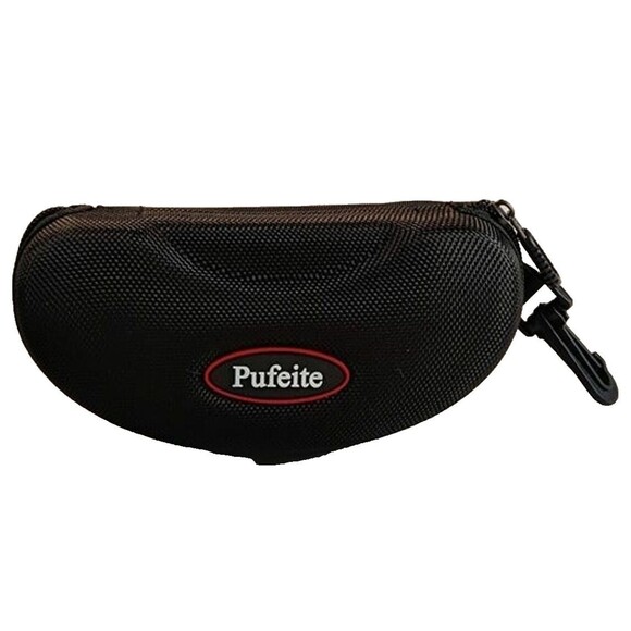 Pufeite Polarized Sports Sunglasses For Men, Women, Teen-Hard Case-Black-Red - Picture 3 of 11